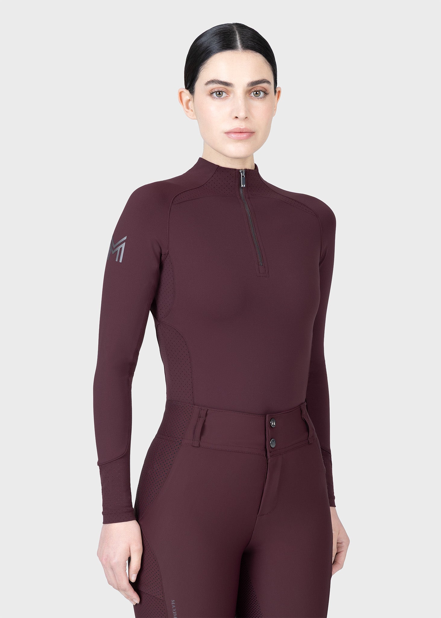 Aero Long Sleeve Base Layer (Burgundy)
