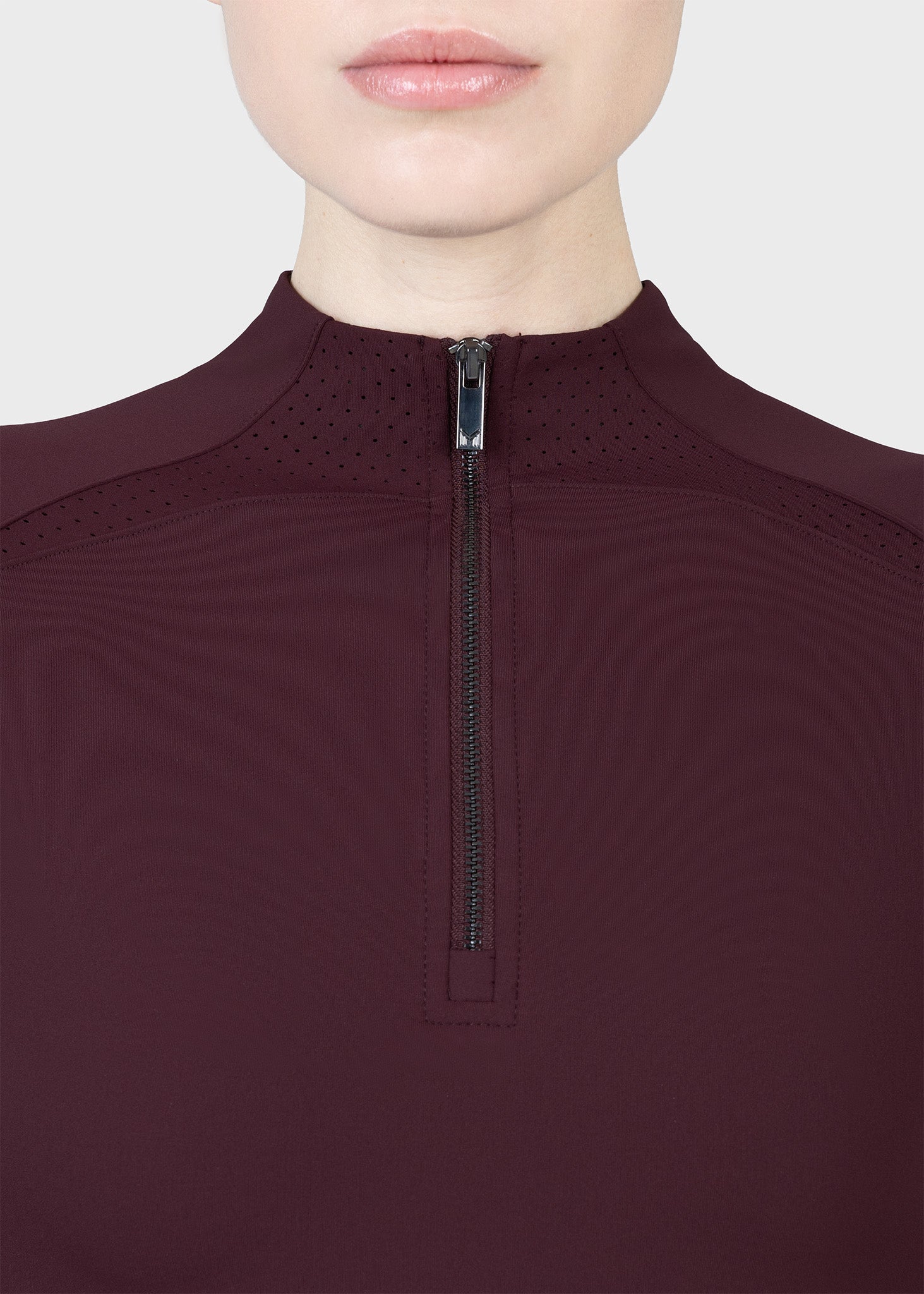 Aero Long Sleeve Base Layer (Burgundy)