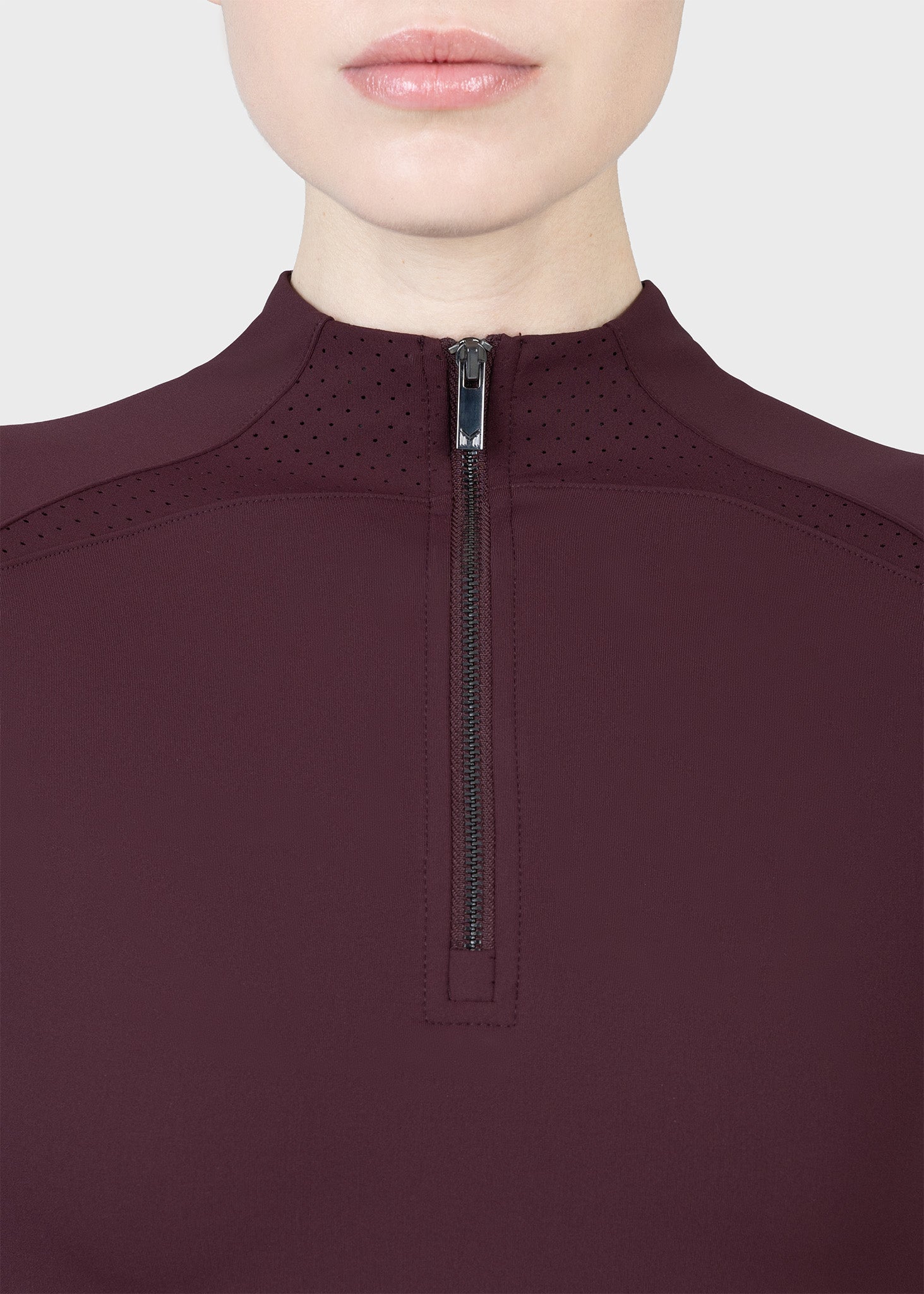 Aero Long Sleeve Base Layer (Burgundy)