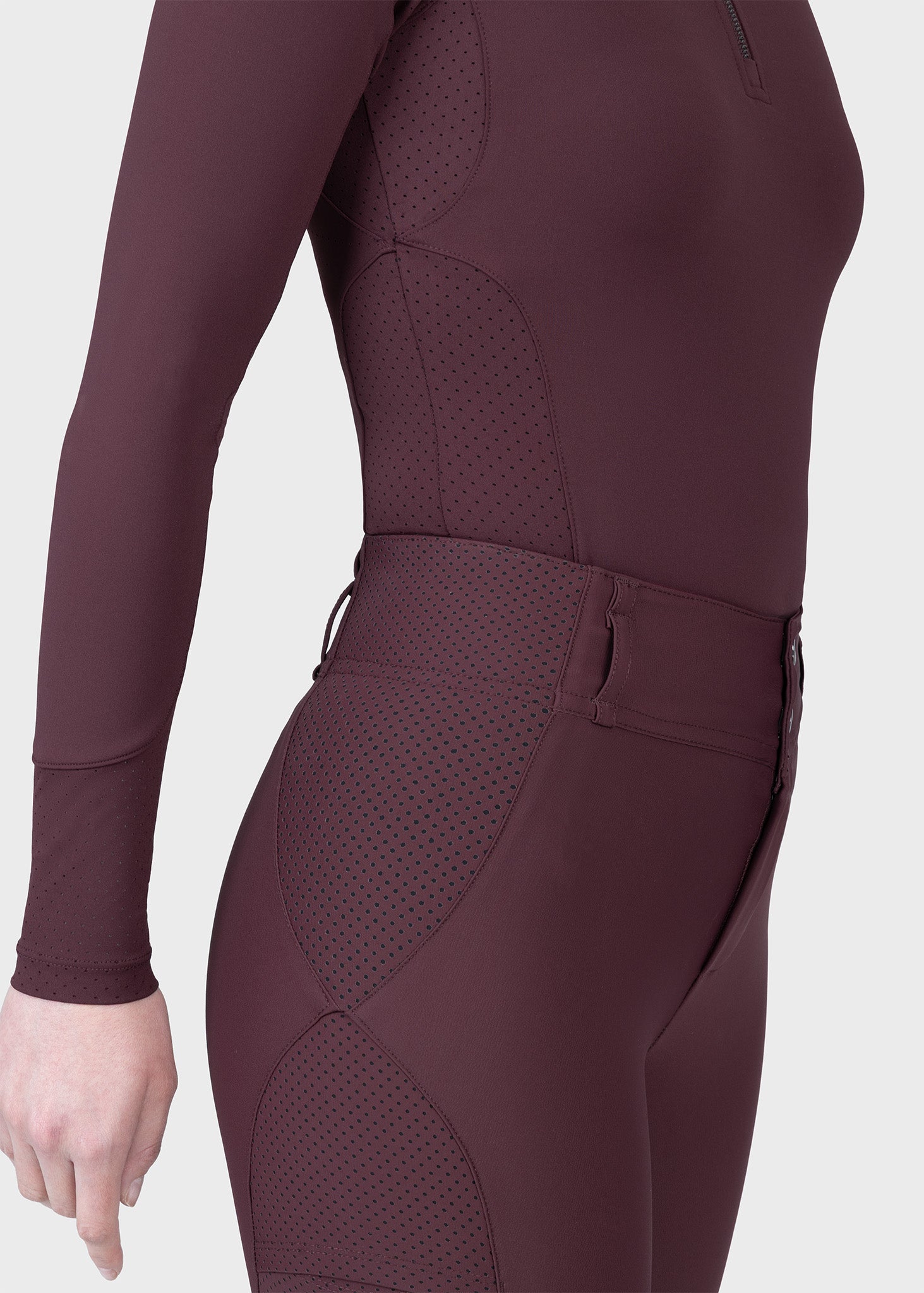 Aero Long Sleeve Base Layer (Burgundy)