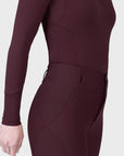 Aero Long Sleeve Base Layer (Burgundy)