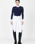 Grace Long Sleeve Show Shirt (Navy)
