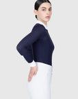 Grace Long Sleeve Show Shirt (Navy)