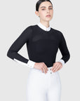 Grace Long Sleeve Show Shirt (Black)