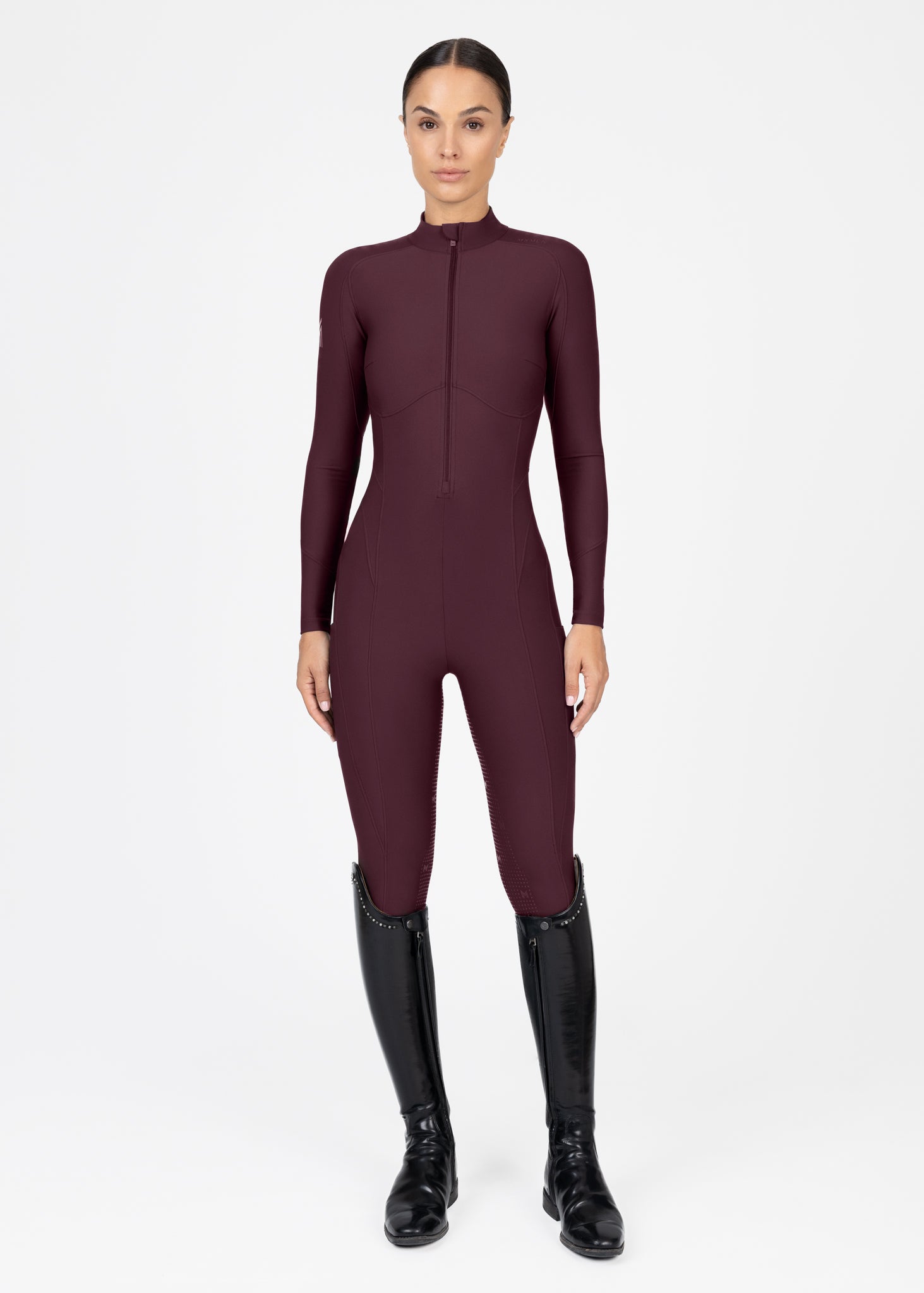 Femme Riding Jumpsuit (Burgundy)