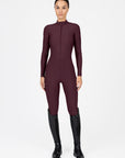 Femme Riding Jumpsuit (Burgundy)