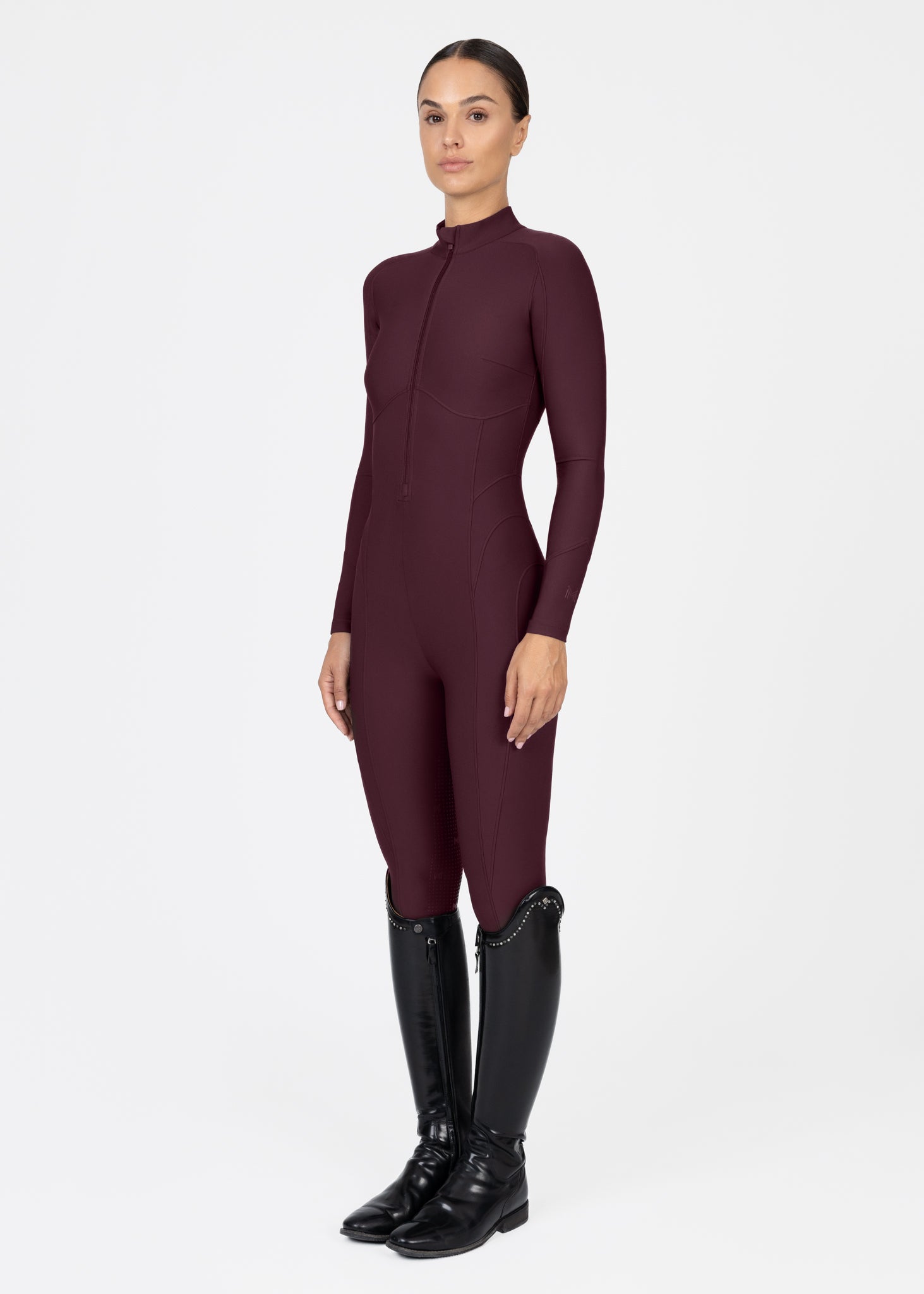 Femme Riding Jumpsuit (Burgundy)