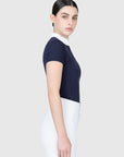 Grace Short Sleeve Show Shirt (Navy)