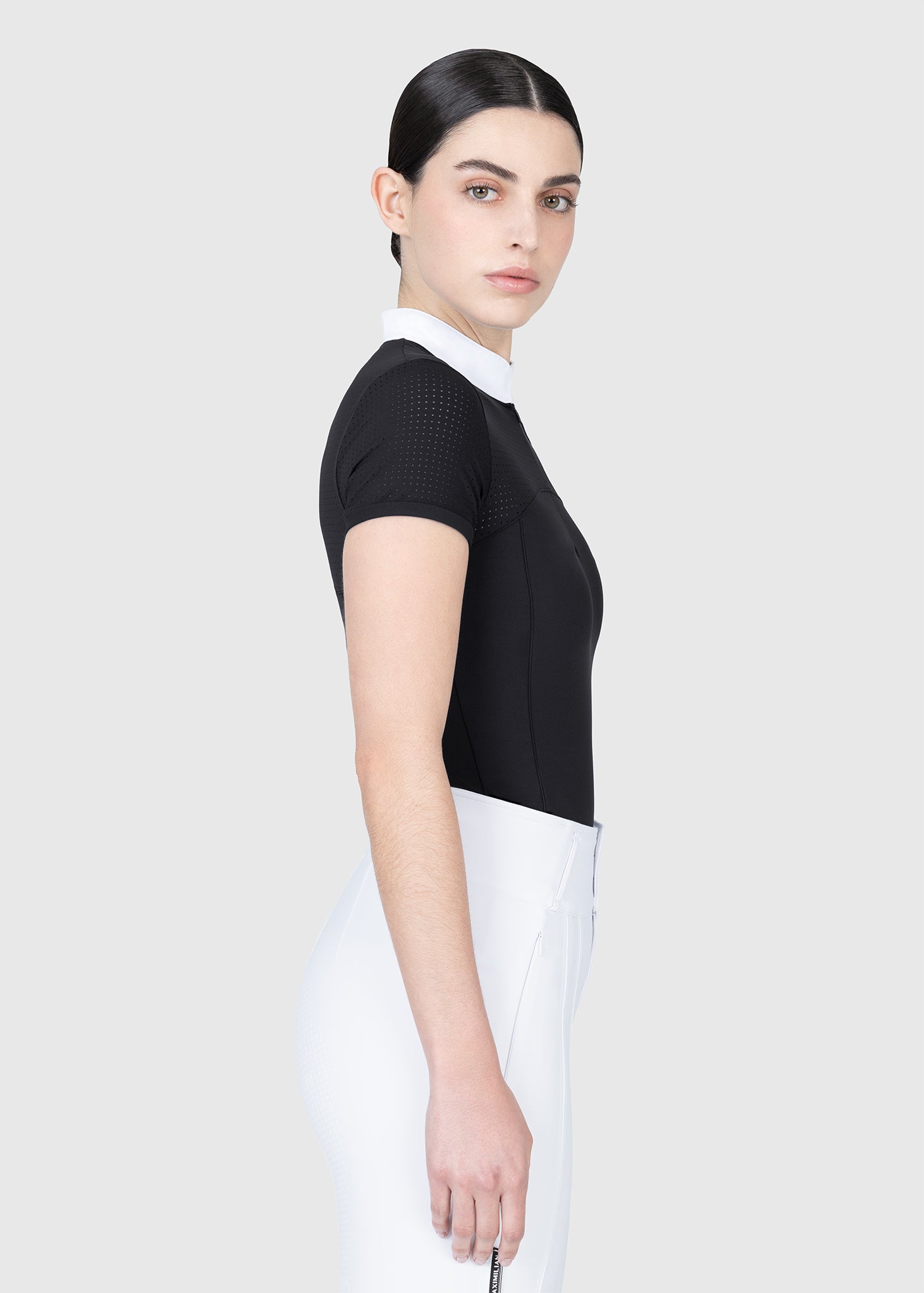 Grace Short Sleeve Show Shirt (Black)