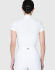 Grace Short Sleeve Show Shirt (White)