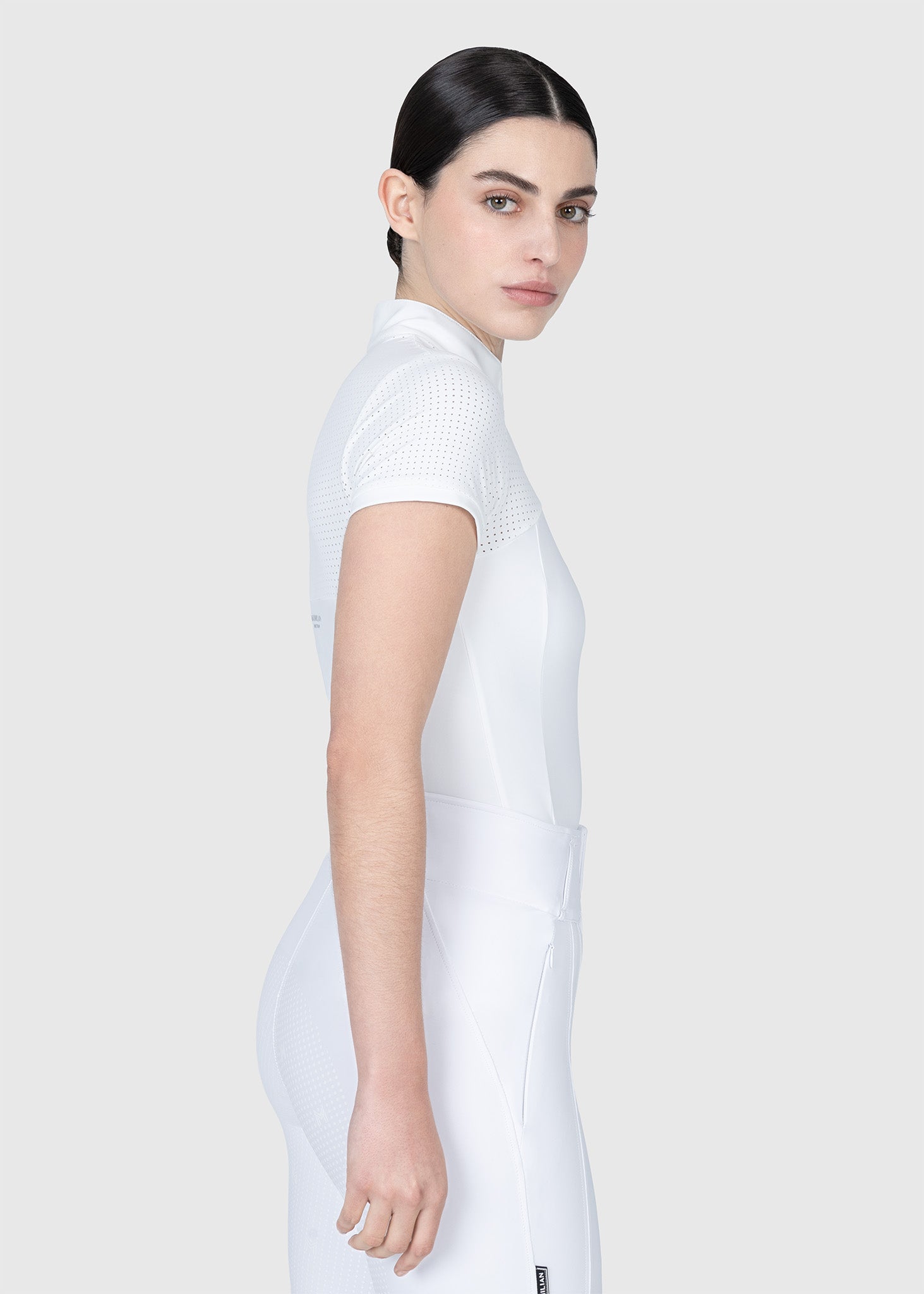 Grace Short Sleeve Show Shirt (White)