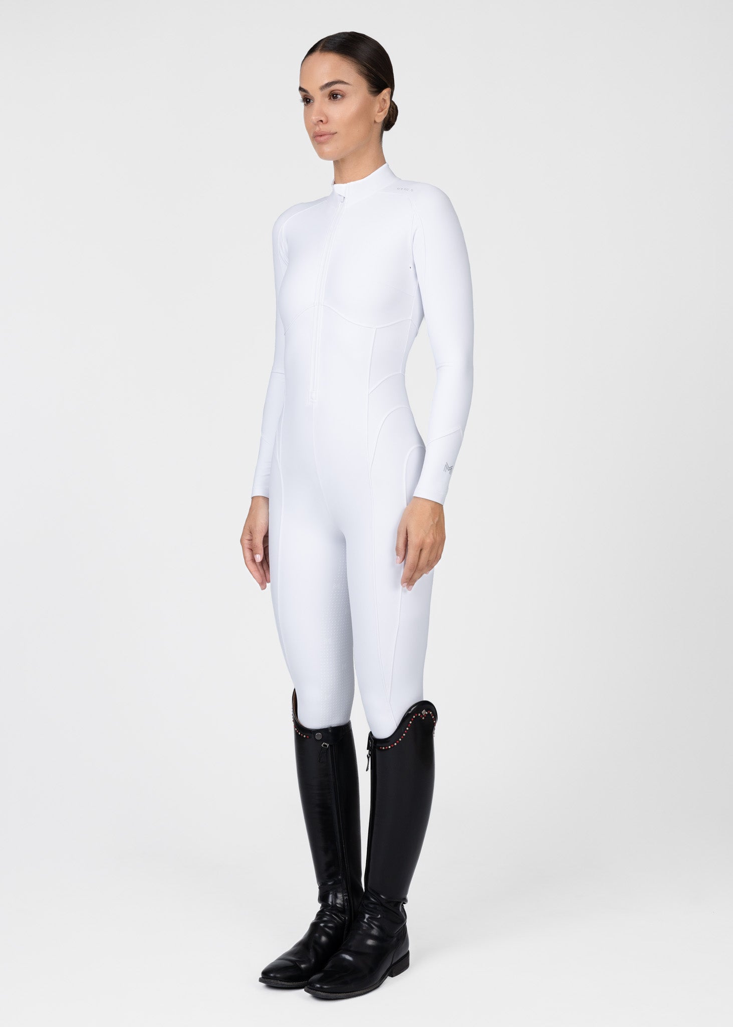 Femme Riding Jumpsuit (White)