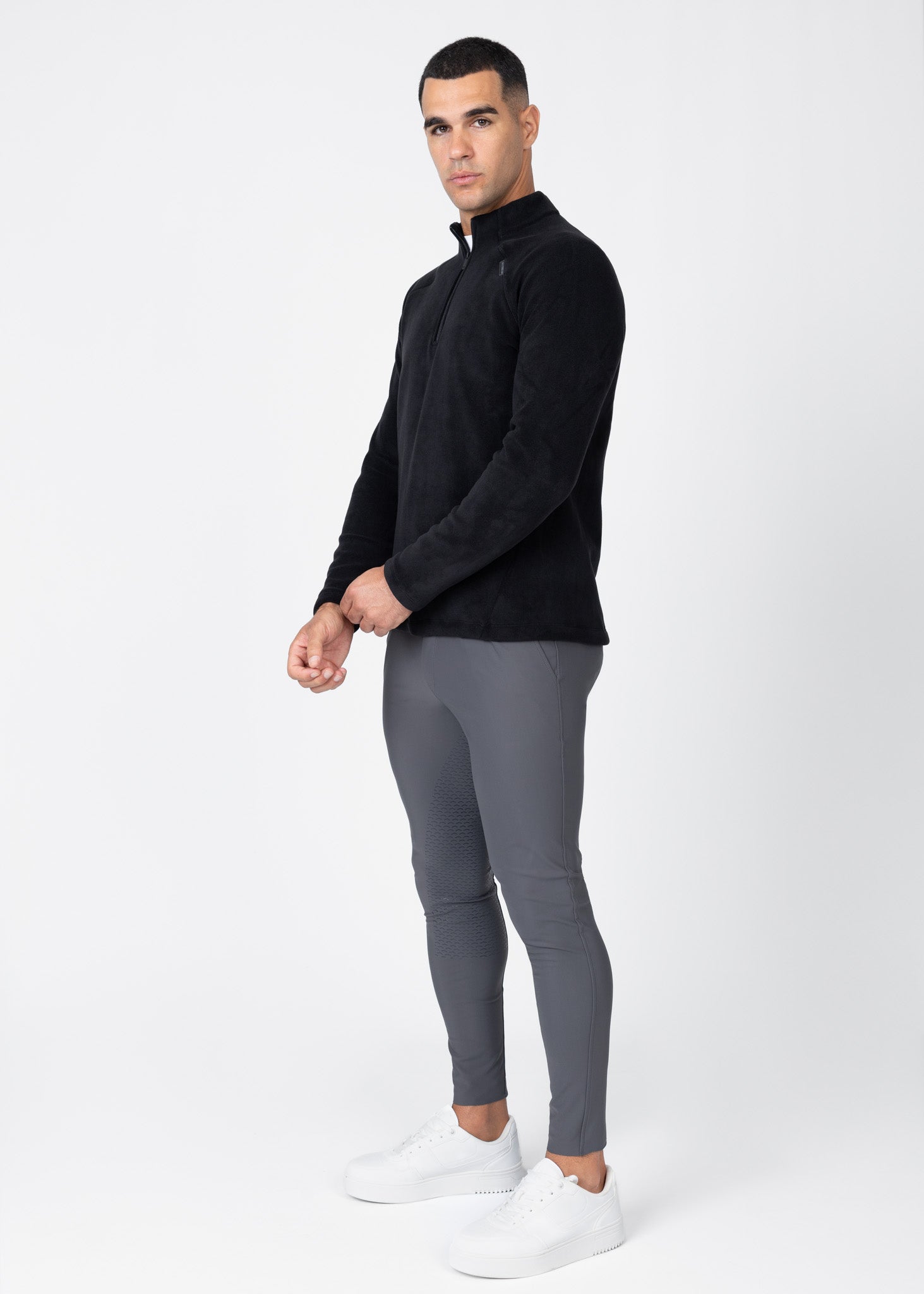 Men Versa Fleece Halfzip (Black)