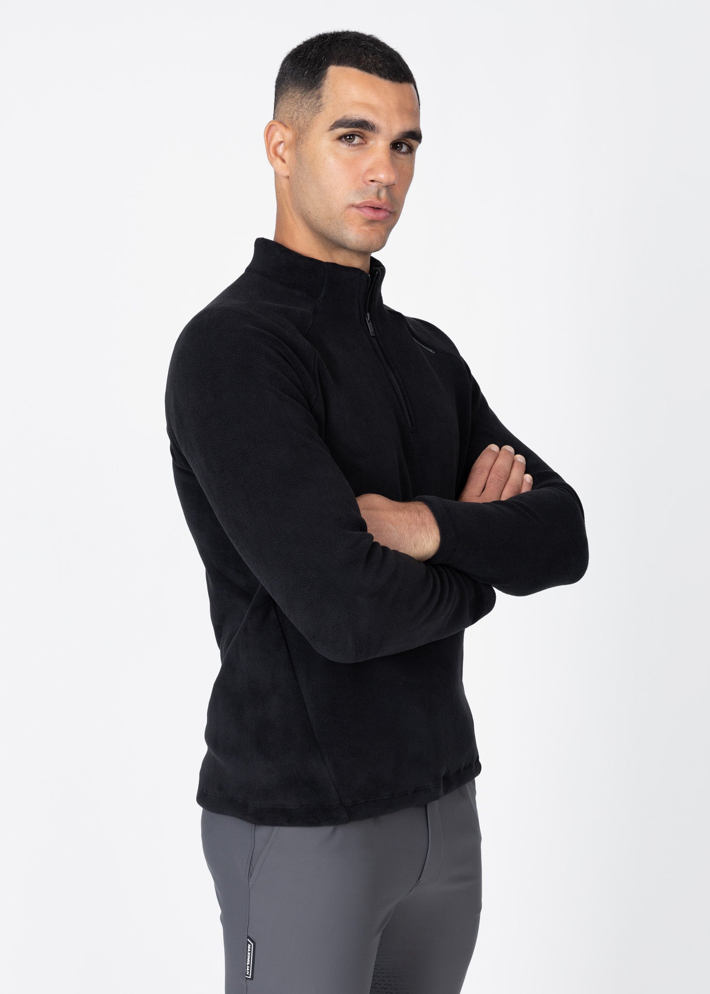 Men Versa Fleece Halfzip (Black)