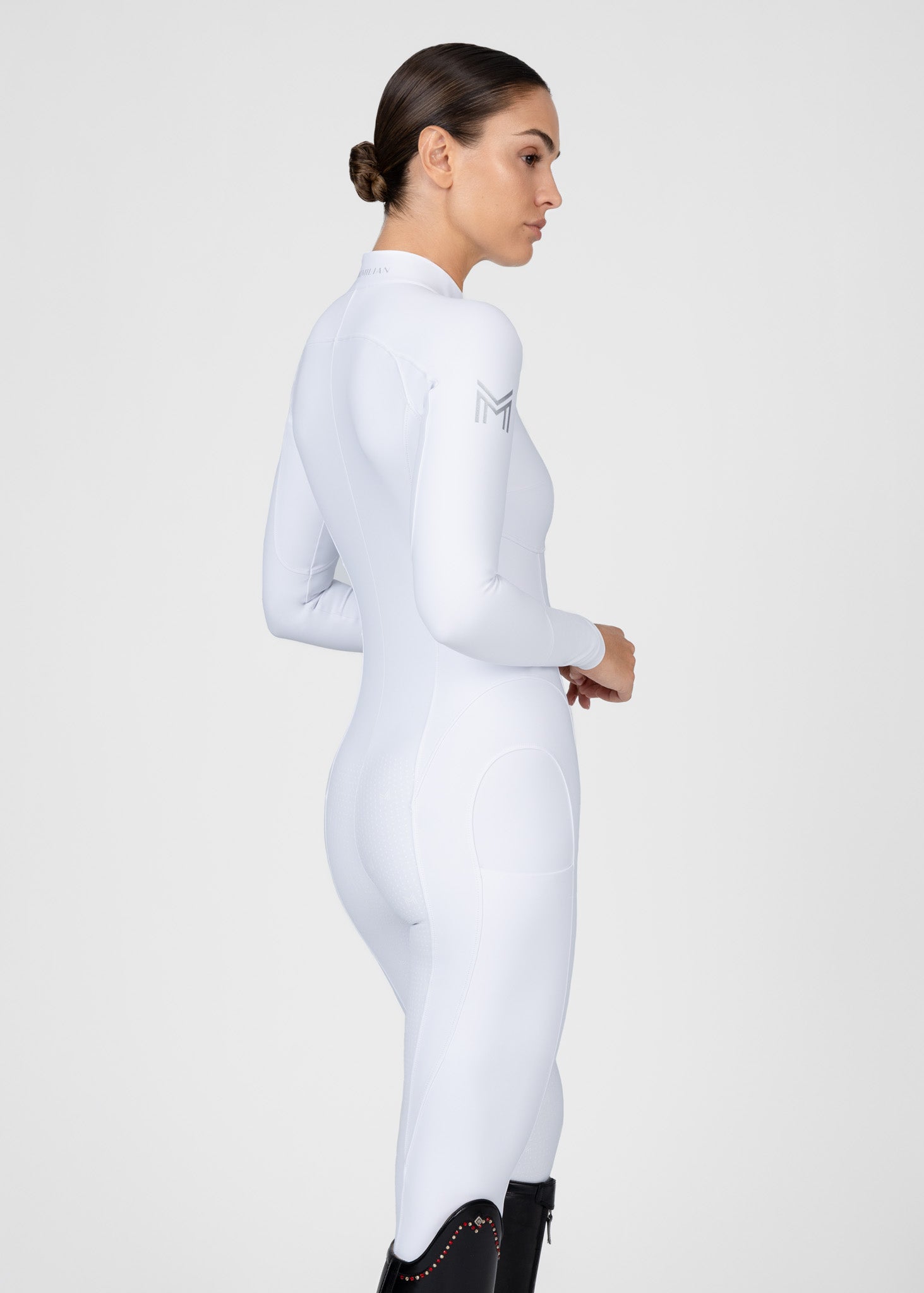 Femme Riding Jumpsuit (White)