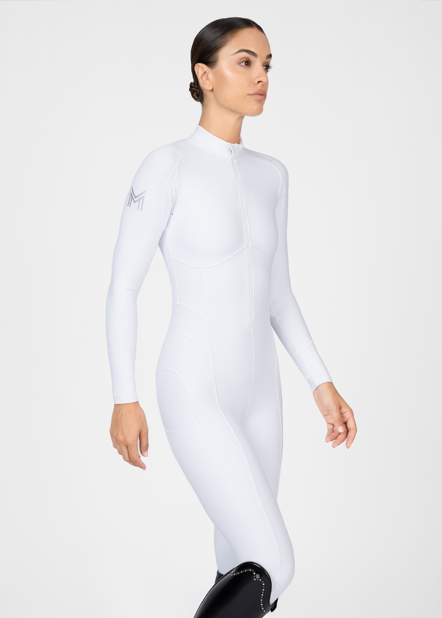 Femme Riding Jumpsuit (White)