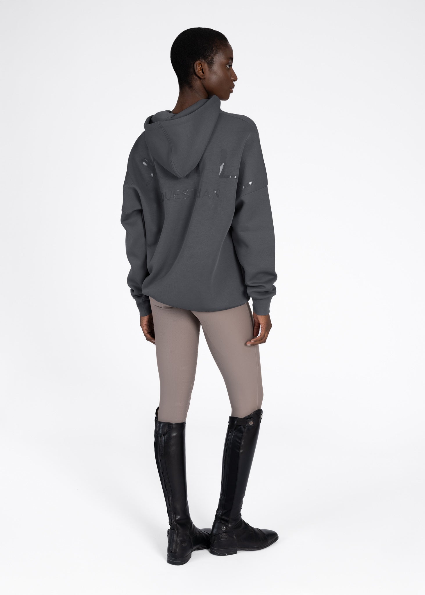 Women Icon Oversized Hoodie (Graphite) – Maximilian Equestrian