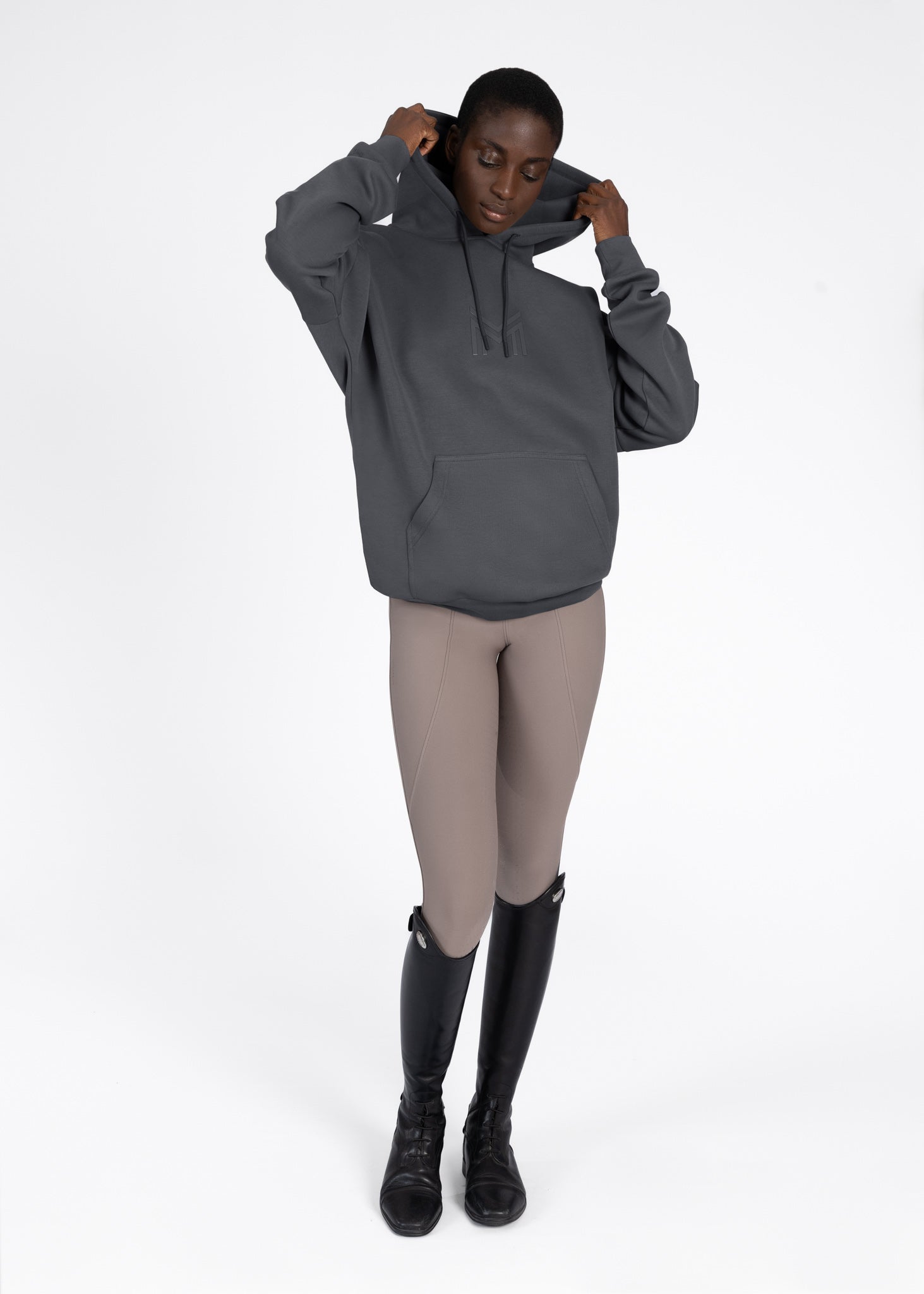 Women Icon Oversized Hoodie (Graphite) – Maximilian Equestrian