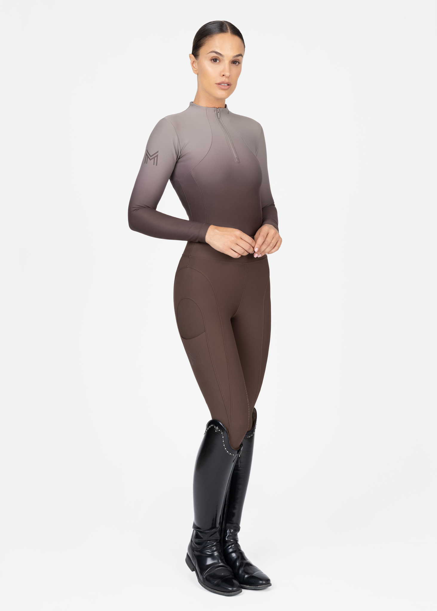 Ombré Long Sleeve Base Layer (Mocha)