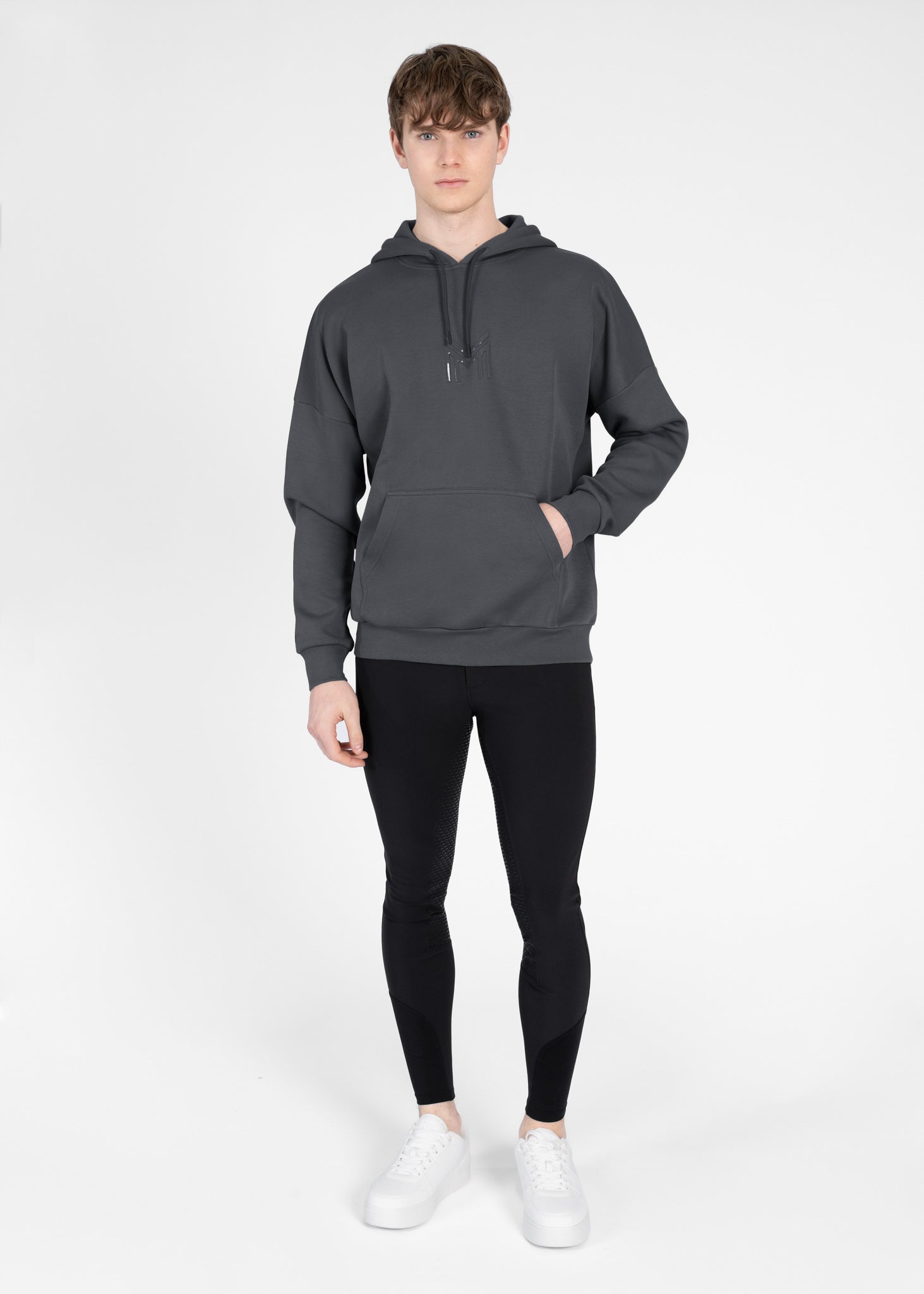 Men Icon Oversized Hoodie (Graphite) – Maximilian Equestrian