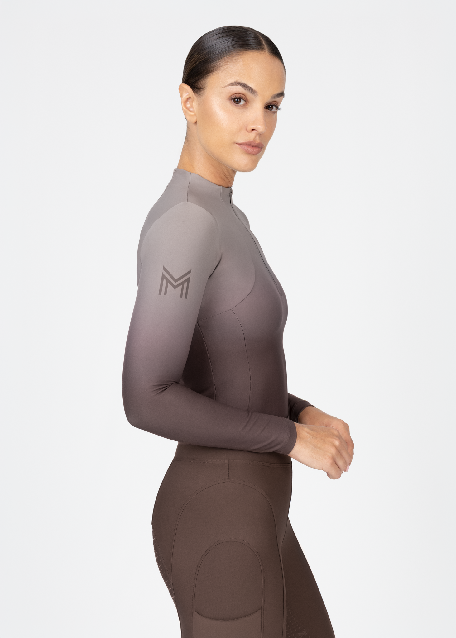 Ombré Long Sleeve Base Layer (Mocha)