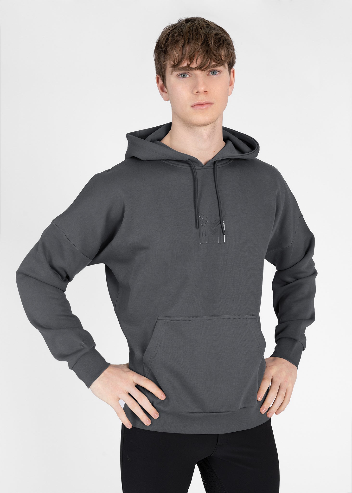 Men Icon Oversized Hoodie (Graphite)