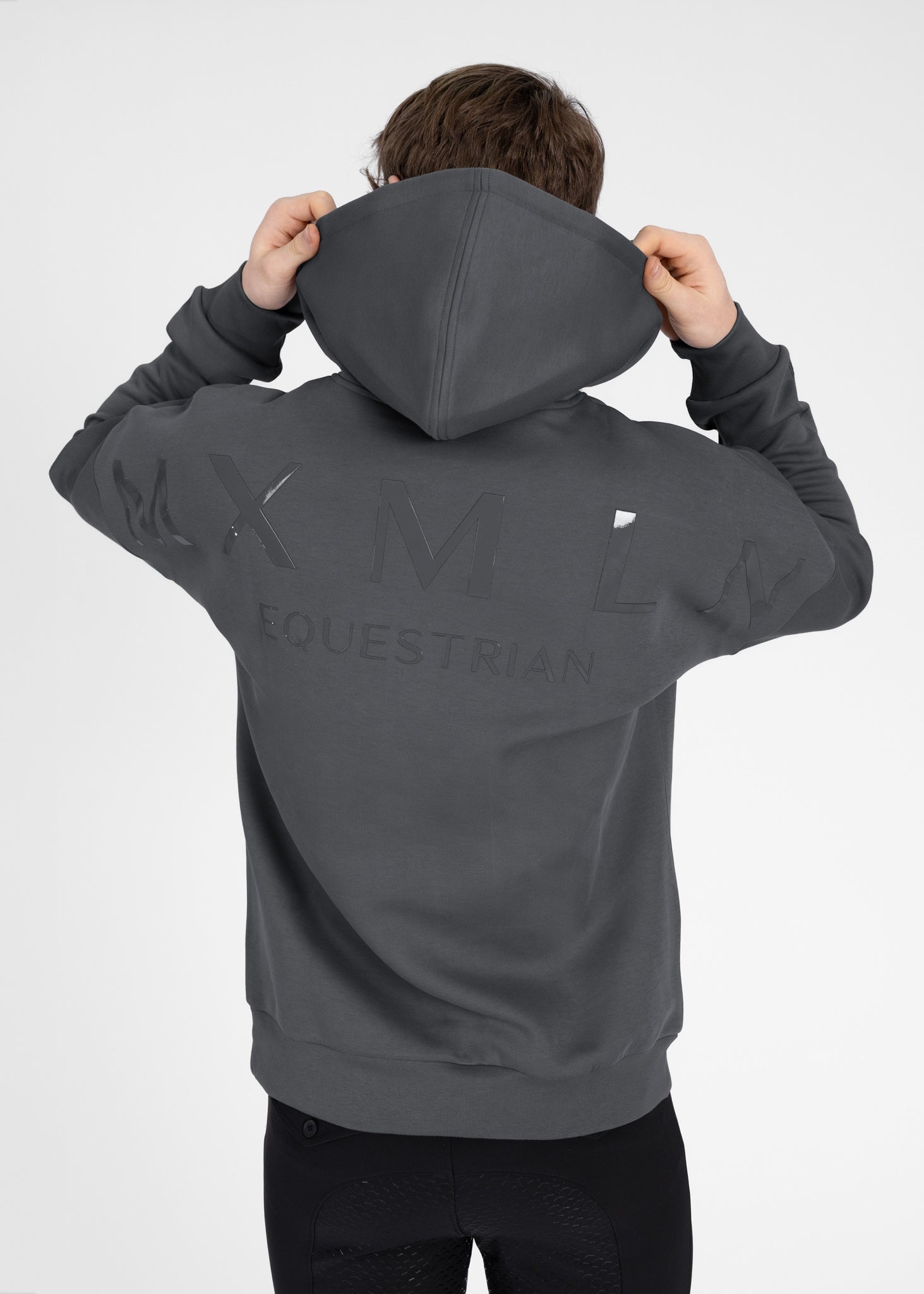 Men Icon Oversized Hoodie (Graphite) – Maximilian Equestrian