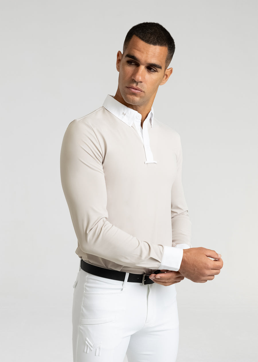 Active Long Sleeve Competition Shirt (Beige)