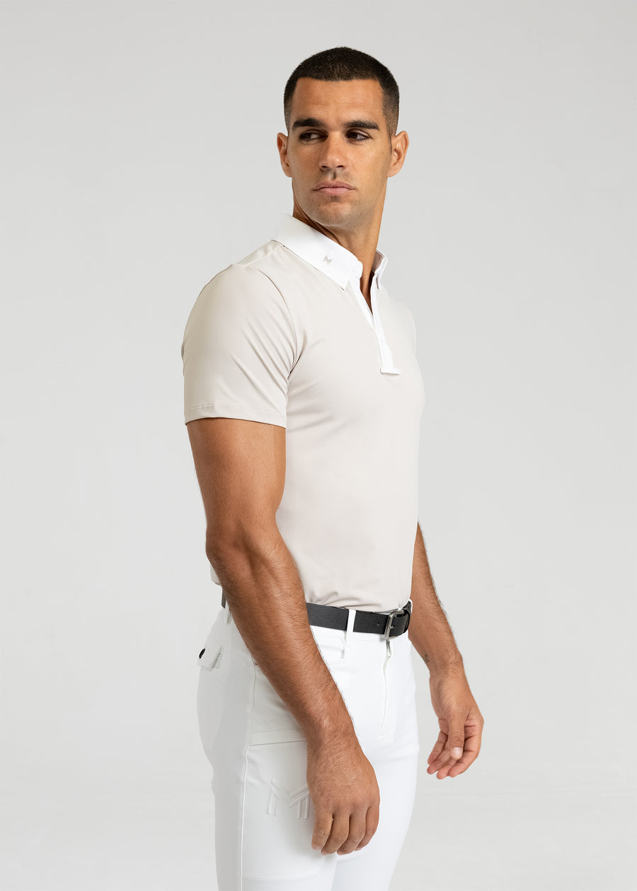 Active Short Sleeve Competition Shirt (Beige)