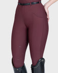 Velya Riding Leggings + Belt (Rosewood)