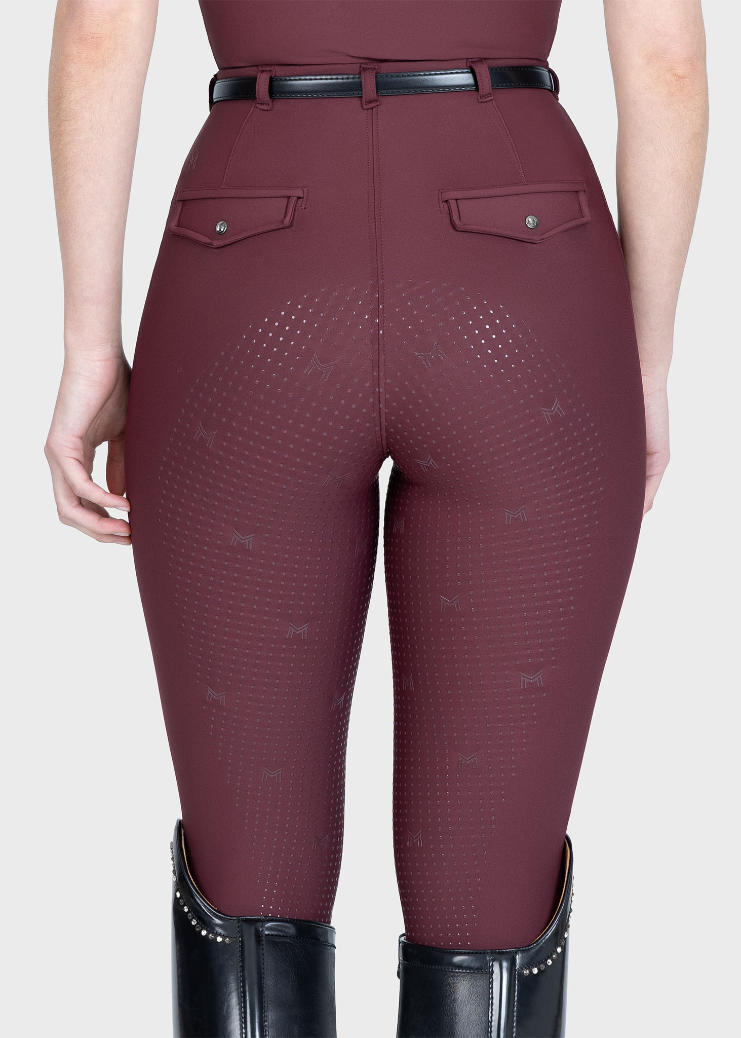 Halo Riding Leggings + Belt (Rosewood)