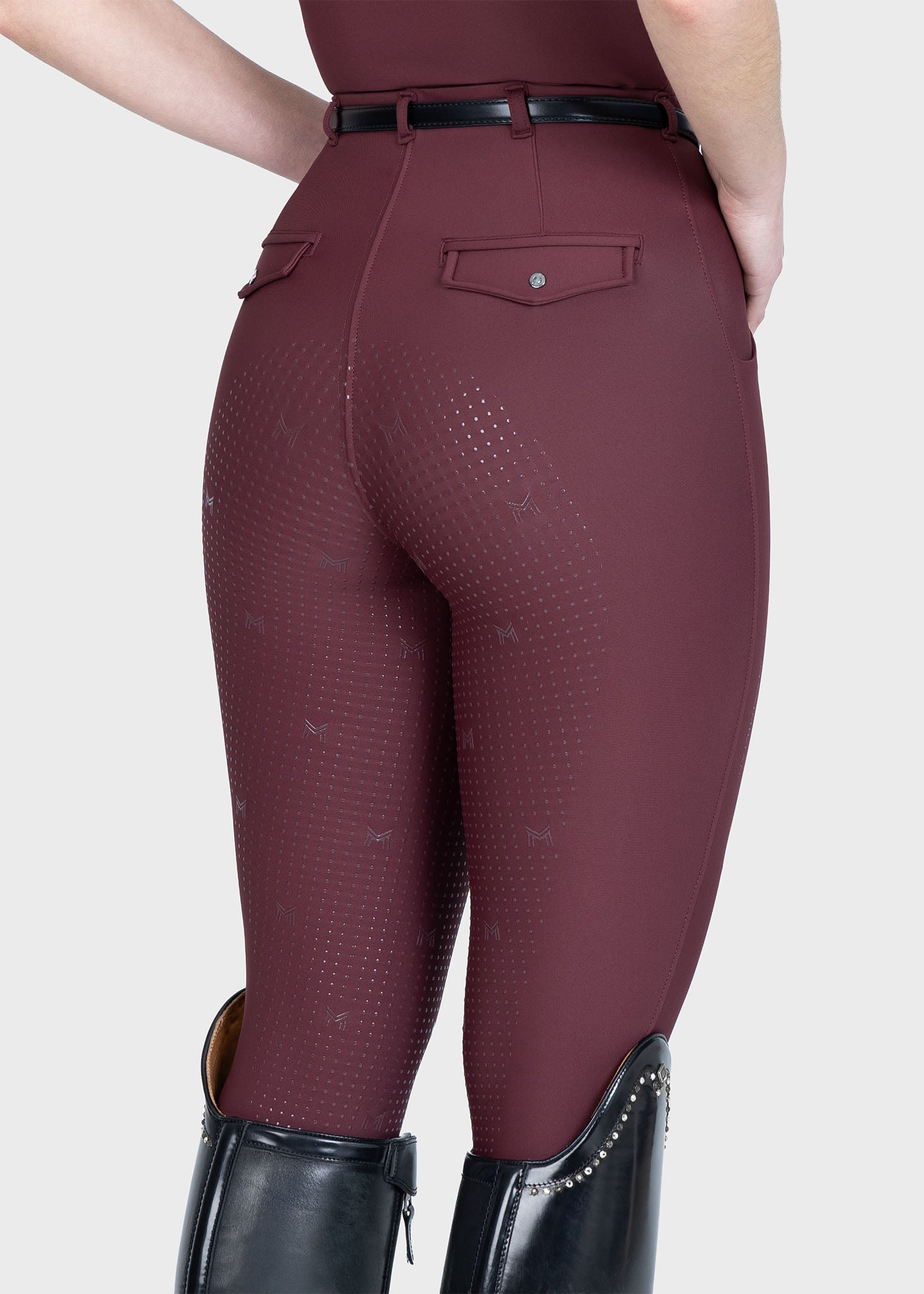 Halo Riding Leggings + Belt (Rosewood)