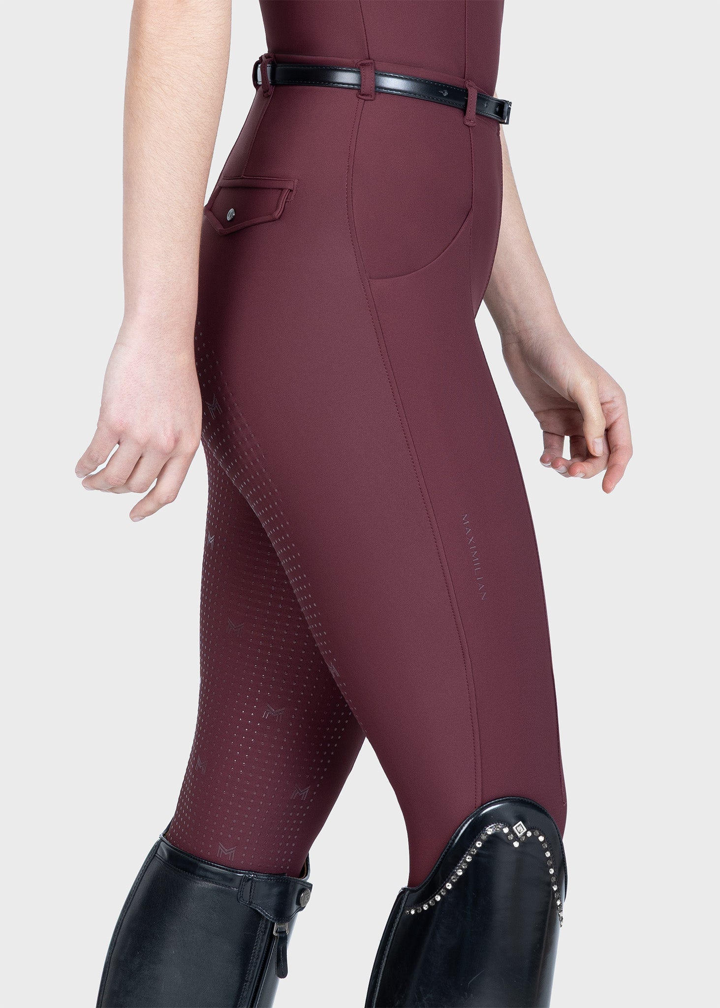 Halo Riding Leggings + Belt (Rosewood)