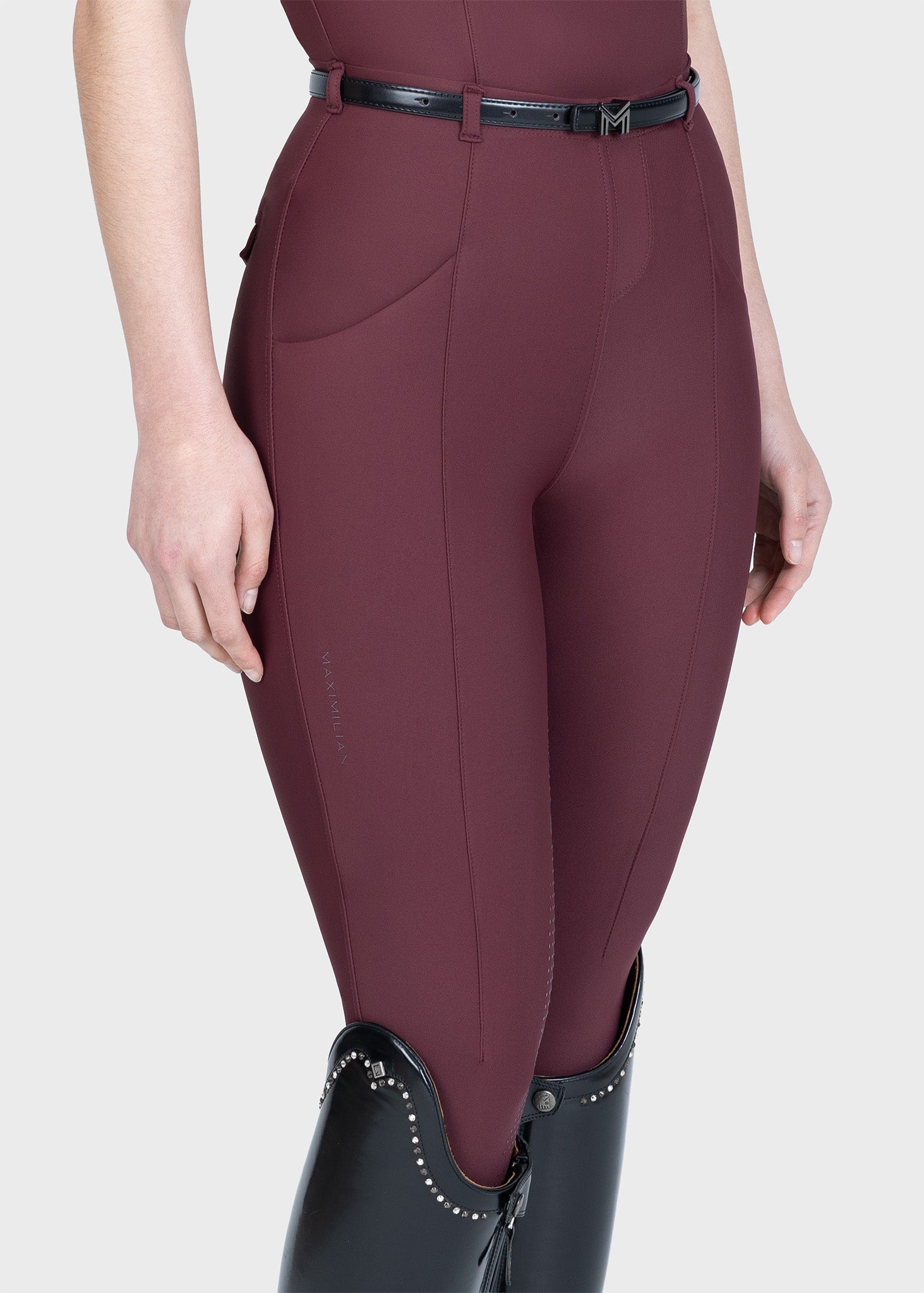 Halo Riding Leggings + Belt (Rosewood)