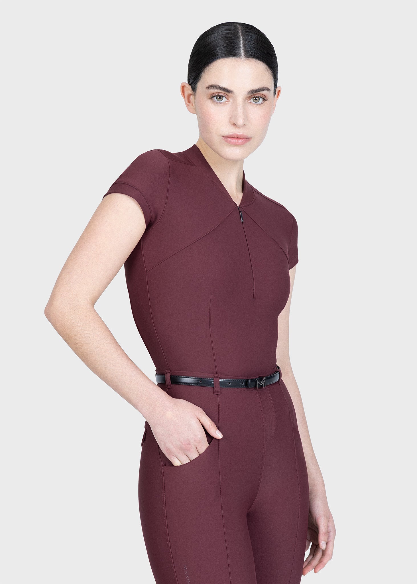 Velya Short Sleeve Base Layer (Rosewood)
