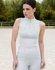 Contrast Sleeveless Base Layer (Glacier/Lime)