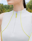 Contrast Sleeveless Base Layer (Glacier/Lime)