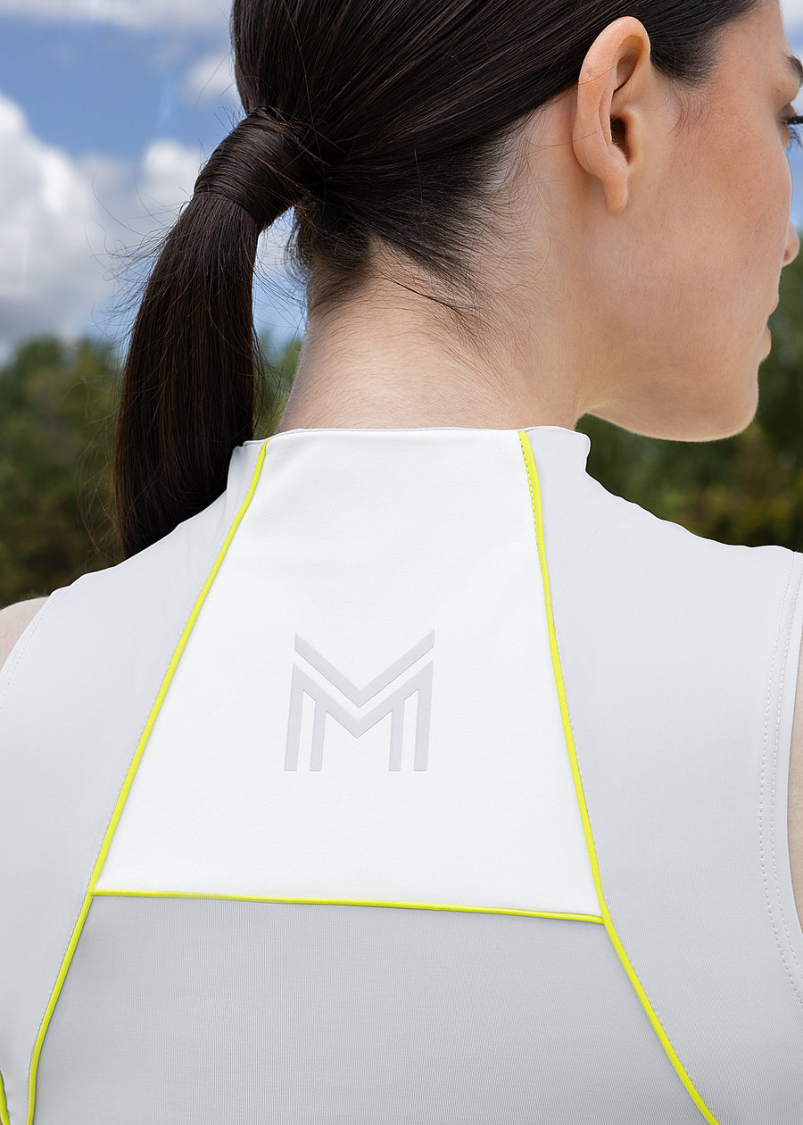 Contrast Sleeveless Base Layer (Glacier/Lime)