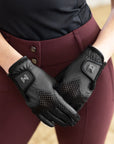 Ava Riding Gloves (Grey/Black)