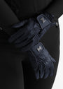 Emblem Riding Gloves (Navy)