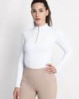 Long Sleeve Base Layer (White/Gold)