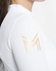 Long Sleeve Base Layer (White/Gold)