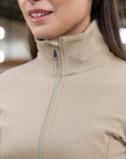 Vera Fleeced Jacket (Beige)