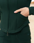 Fleeced Contour Jacket (Emerald)