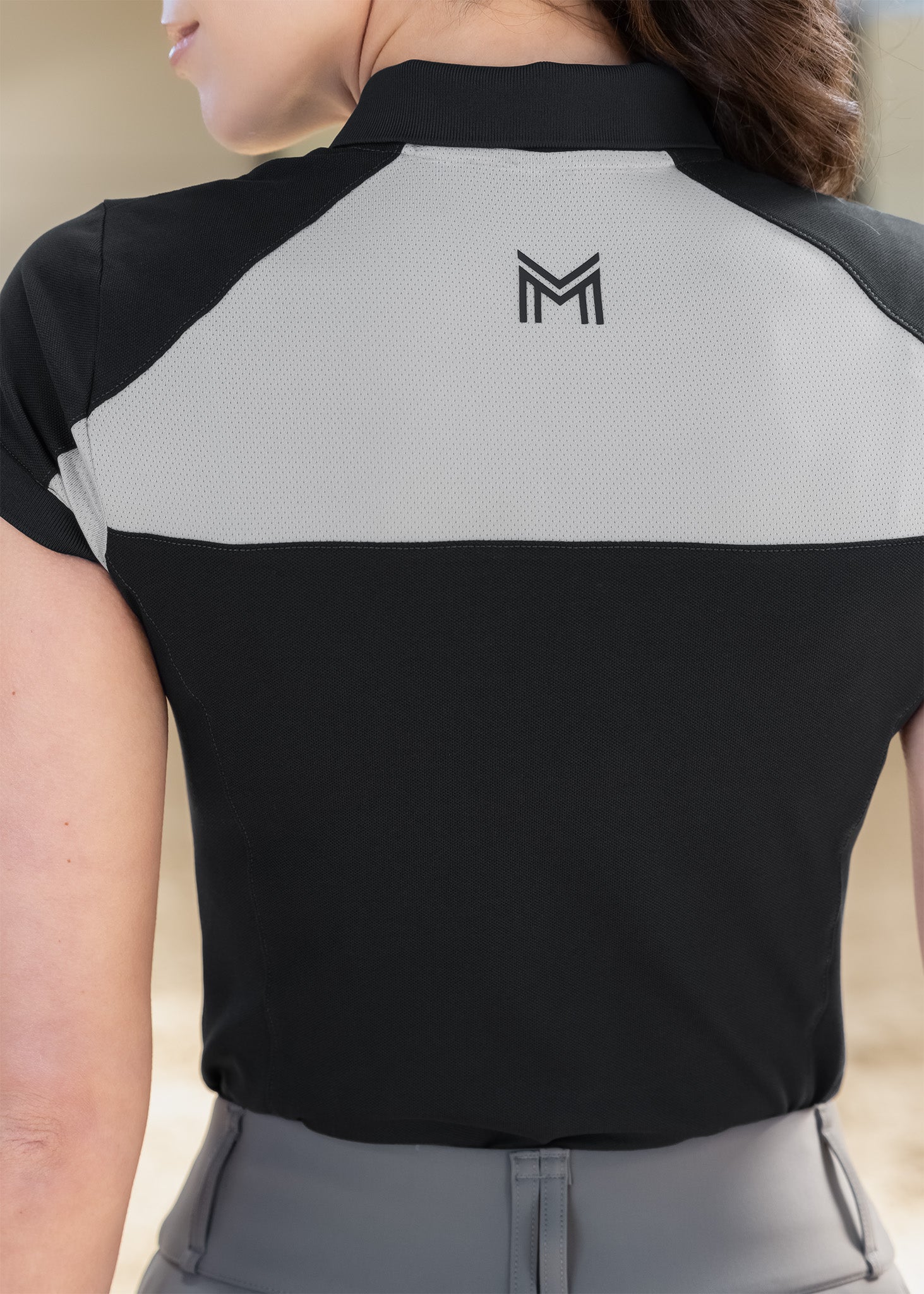 Aveen Polo Shirt (Black/Grey)