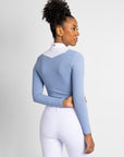 Sienna Long Sleeve Show Shirt (Iris Blue)