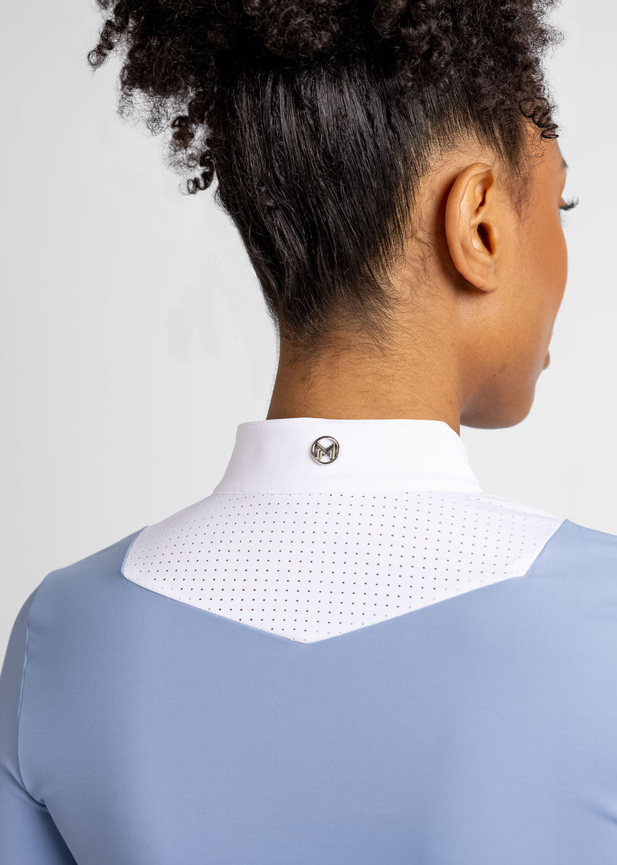 Sienna Long Sleeve Show Shirt (Iris Blue)