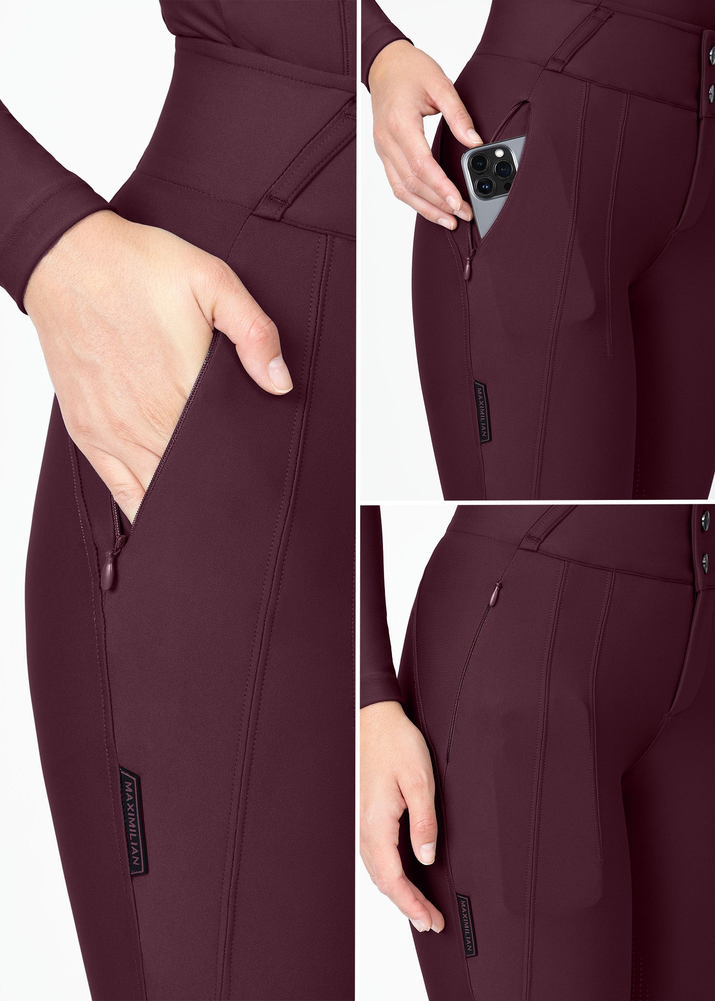 Vision Breeches (Burgundy)