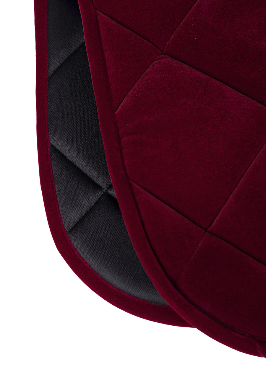 Velvet Jumping Saddle Pad (Ruby)