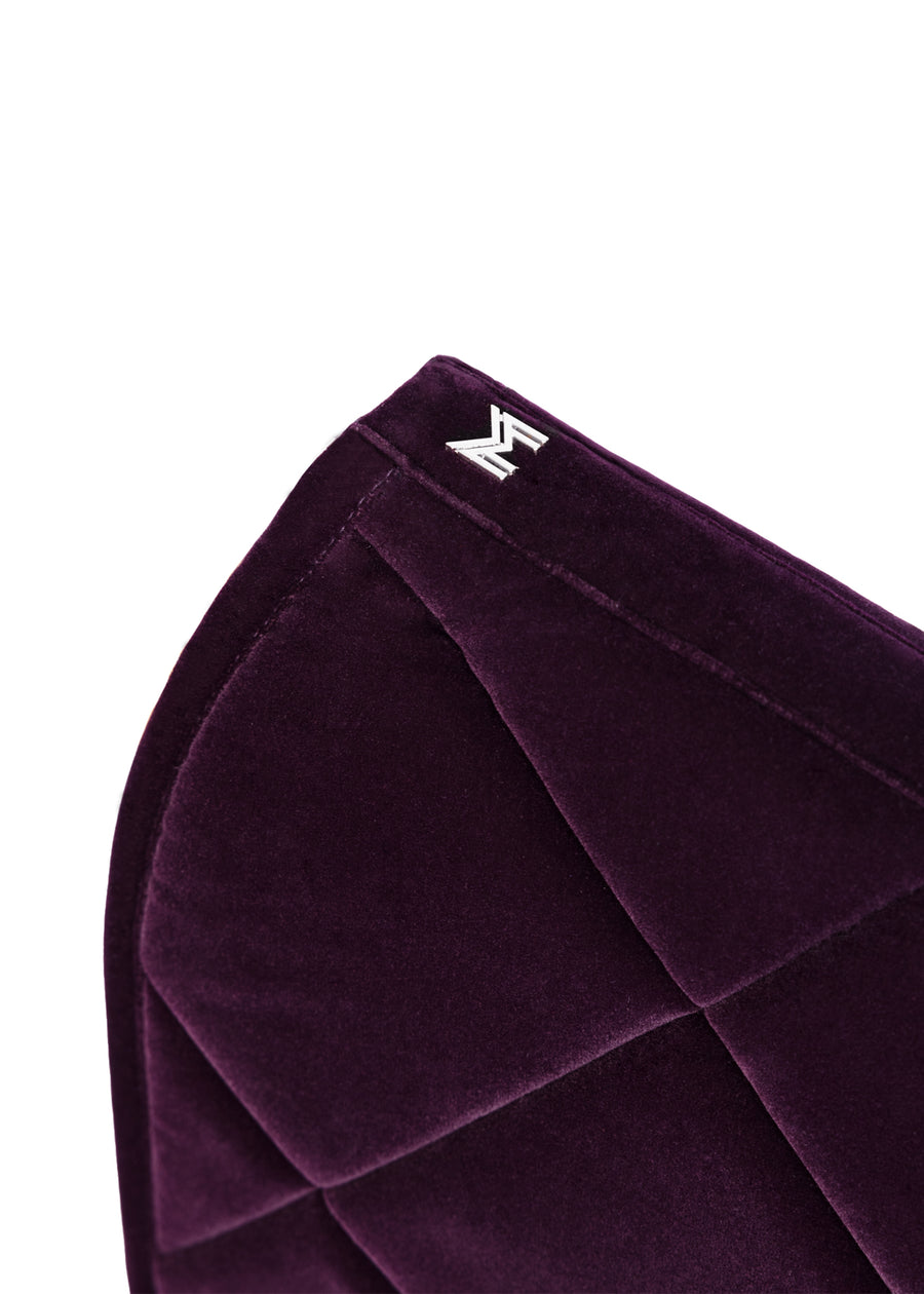 Velvet Dressage Saddle Pad (Amethyst)